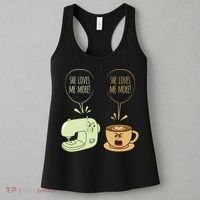 Sewing Machine Coffee Funny Sew Quilting Seamstress Sewer Women's Tank Top thumb 3