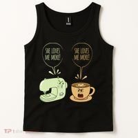 Sewing Machine Coffee Funny Sew Quilting Seamstress Sewer Tank Top thumb 2