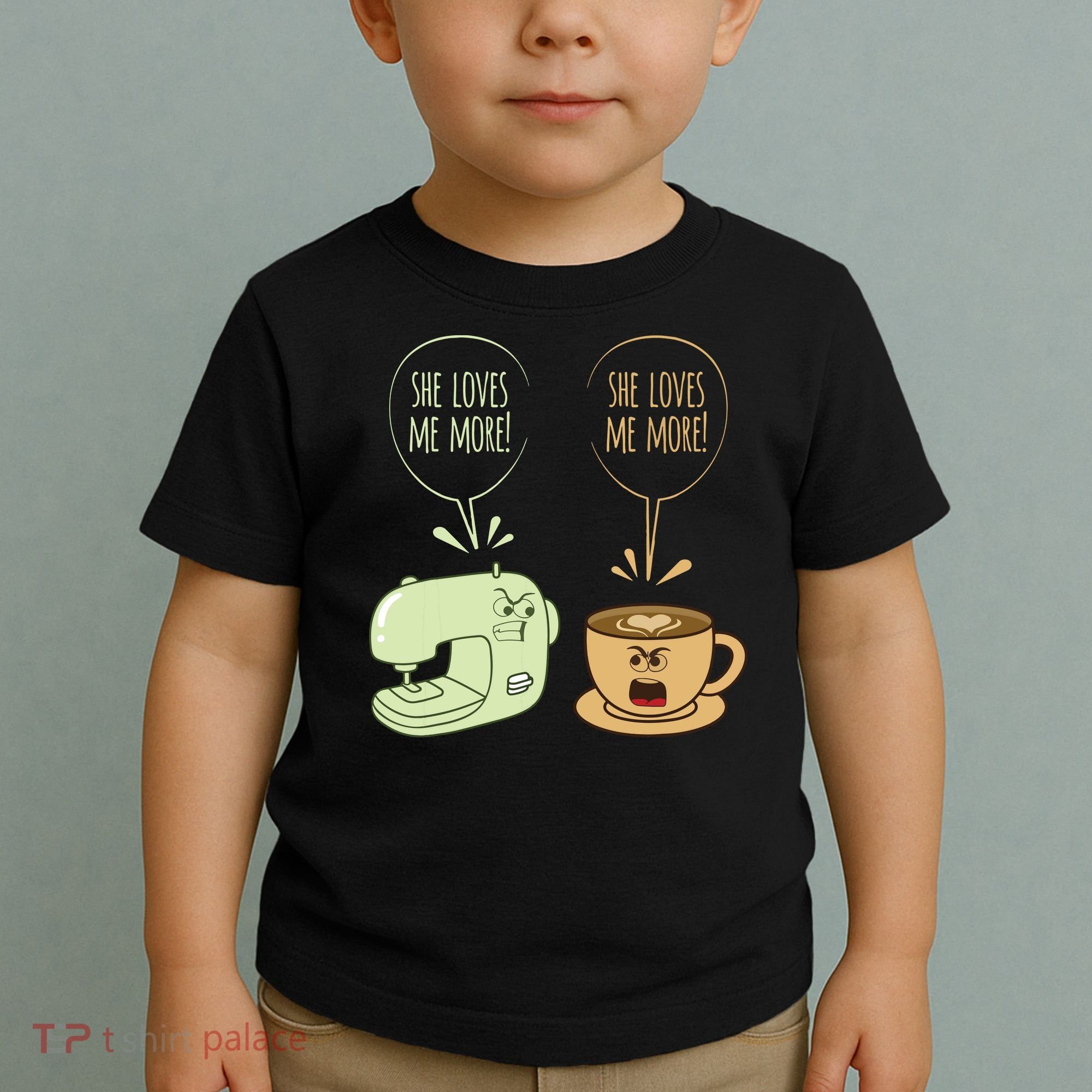 Sewing Machine Coffee Funny Sew Quilting Seamstress Sewer Toddler T-Shirt