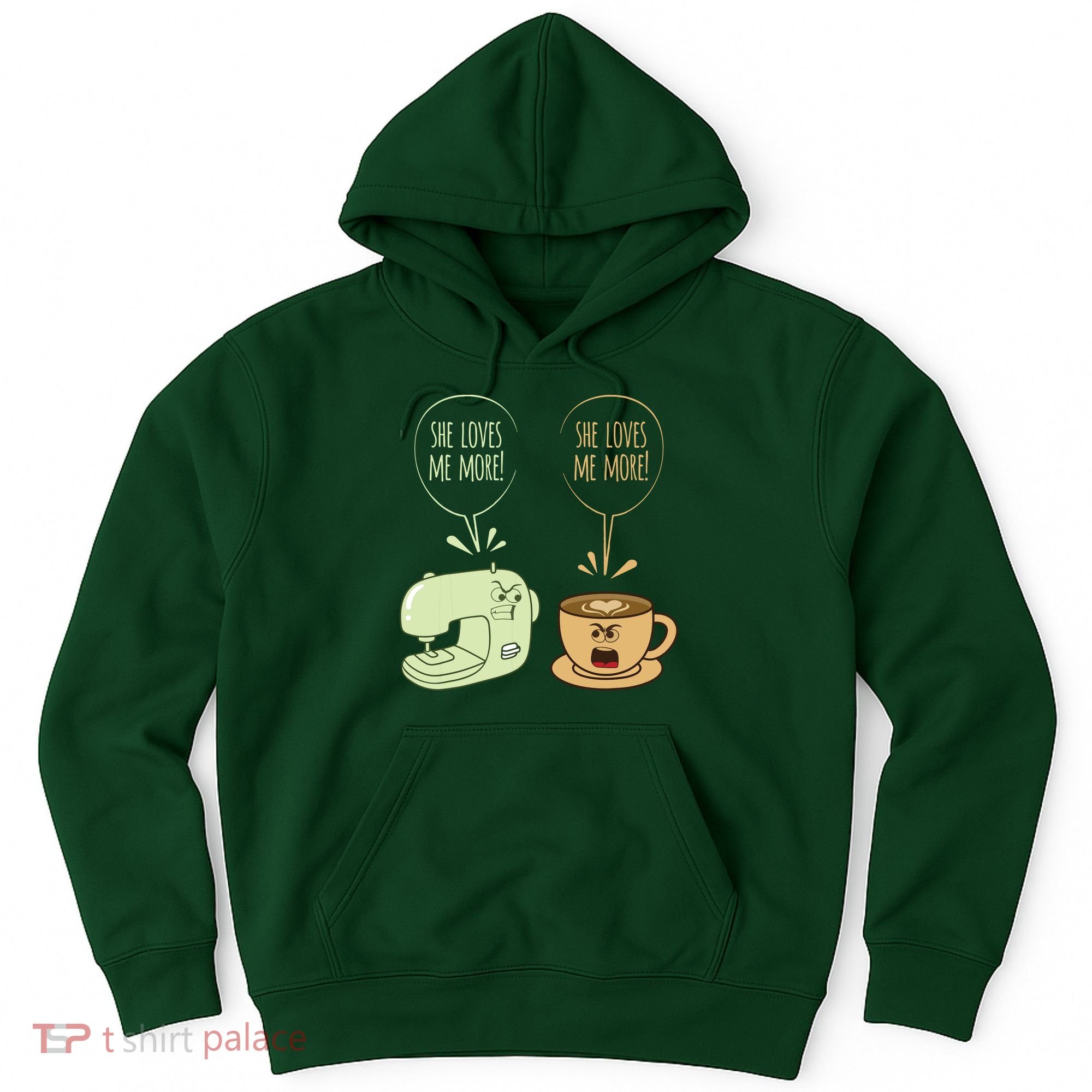 Sewing Machine Coffee Funny Sew Quilting Seamstress Sewer Hoodie