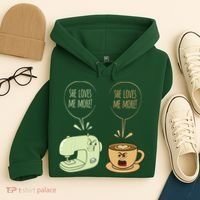 Sewing Machine Coffee Funny Sew Quilting Seamstress Sewer Hoodie thumb 4