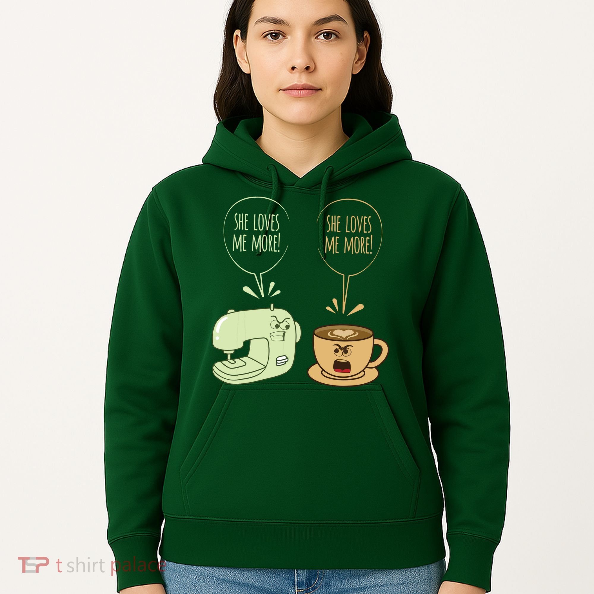 Sewing Machine Coffee Funny Sew Quilting Seamstress Sewer Hoodie