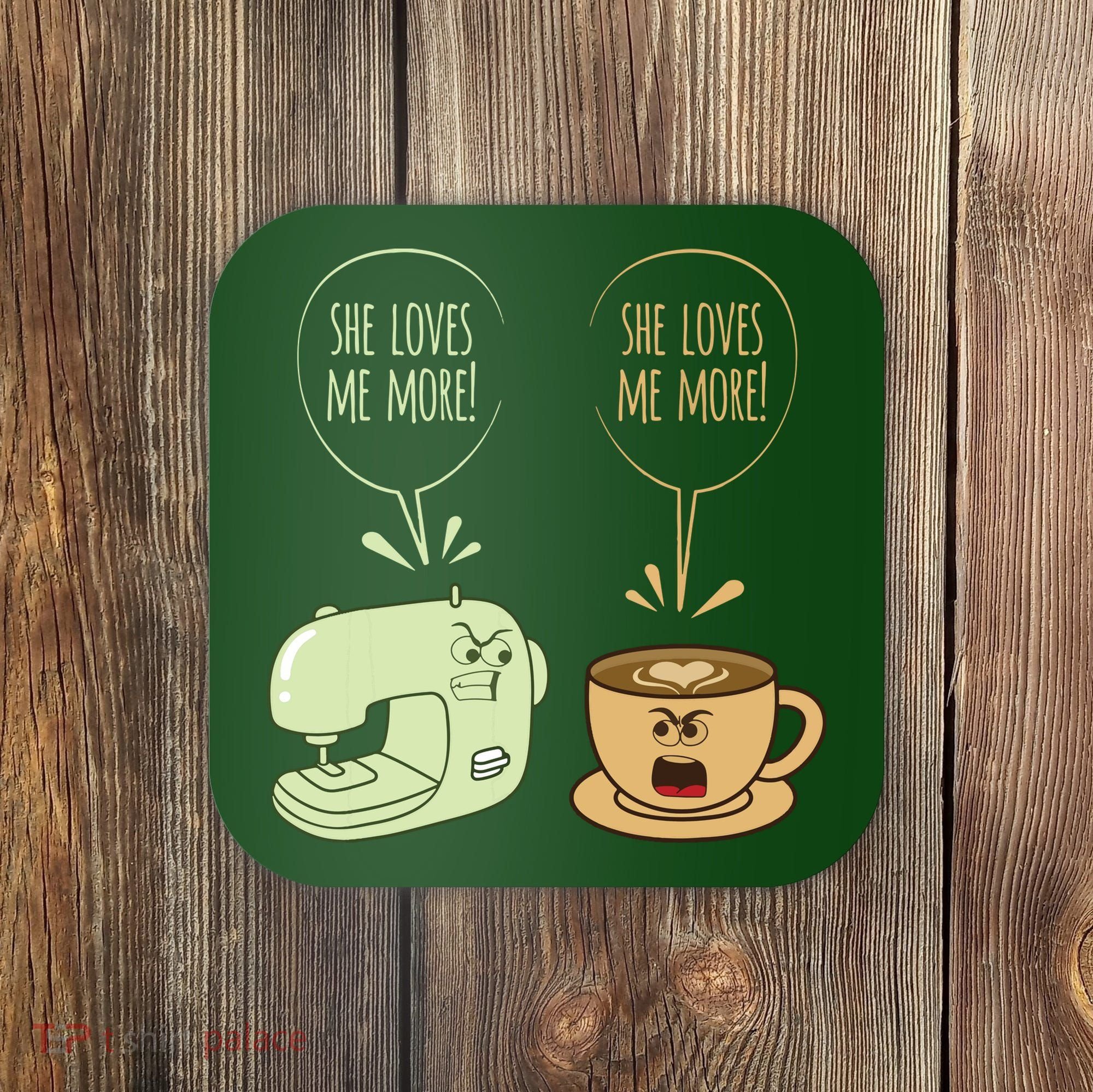 Sewing Machine Coffee Funny Sew Quilting Seamstress Sewer Coaster
