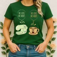 Sewing Machine Coffee Funny Sew Quilting Seamstress Sewer Women's T-Shirt thumb 2