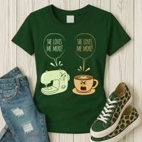 Sewing Machine Coffee Funny Sew Quilting Seamstress Sewer Women's T-Shirt thumb 3