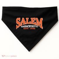 Salem Massachusetts Cute Fall Salem Est 1692 USA-Made Doggie Bandana thumb 0