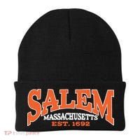 Salem Massachusetts Cute Fall Salem Est 1692 Beanie thumb 0