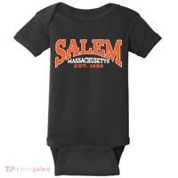 Salem Massachusetts Cute Fall Salem Est 1692 Baby Bodysuit thumb 0