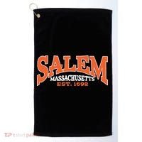 Salem Massachusetts Cute Fall Salem Est 1692 Golf Towel thumb 0