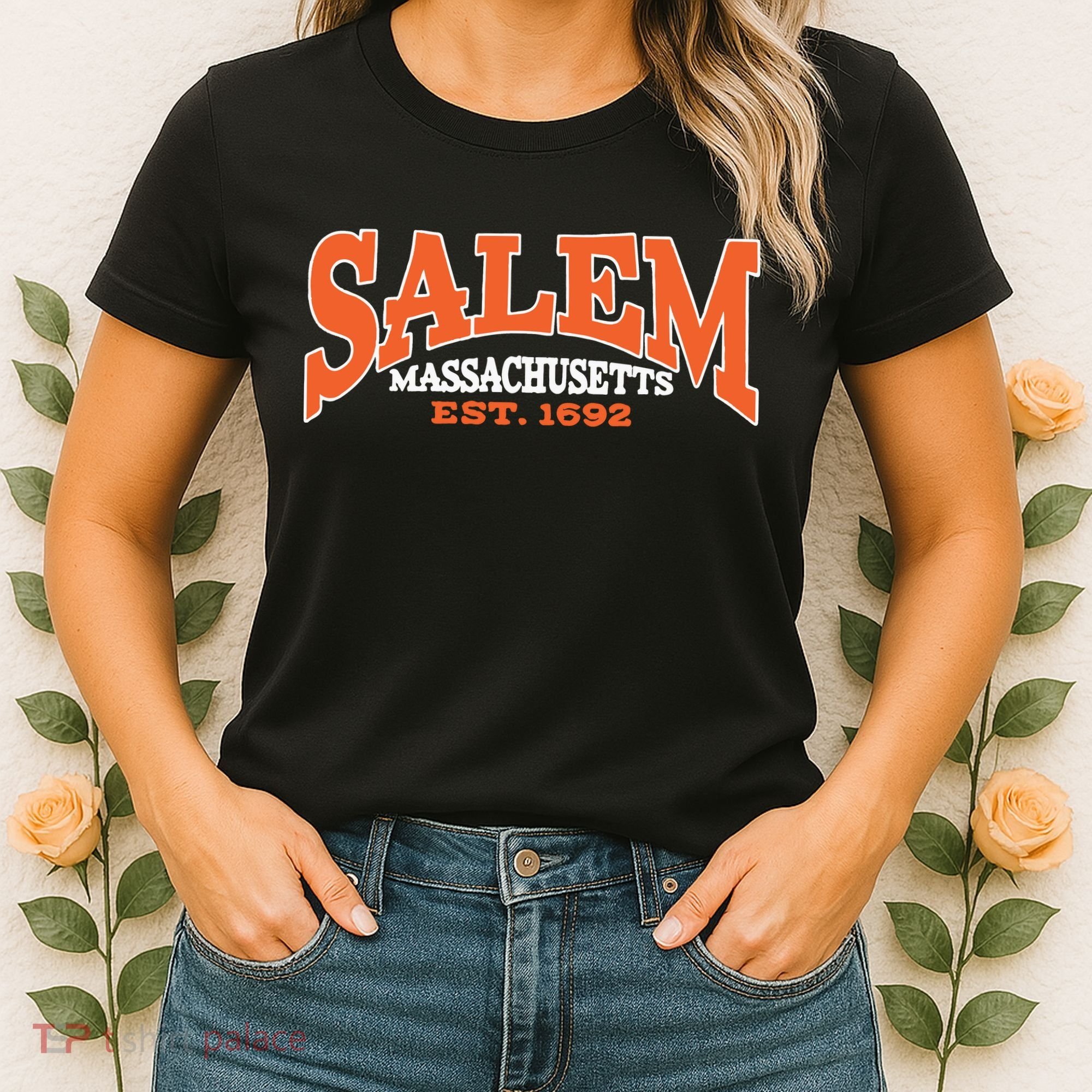 Salem Massachusetts Cute Fall Salem Est 1692 Women's T-Shirt