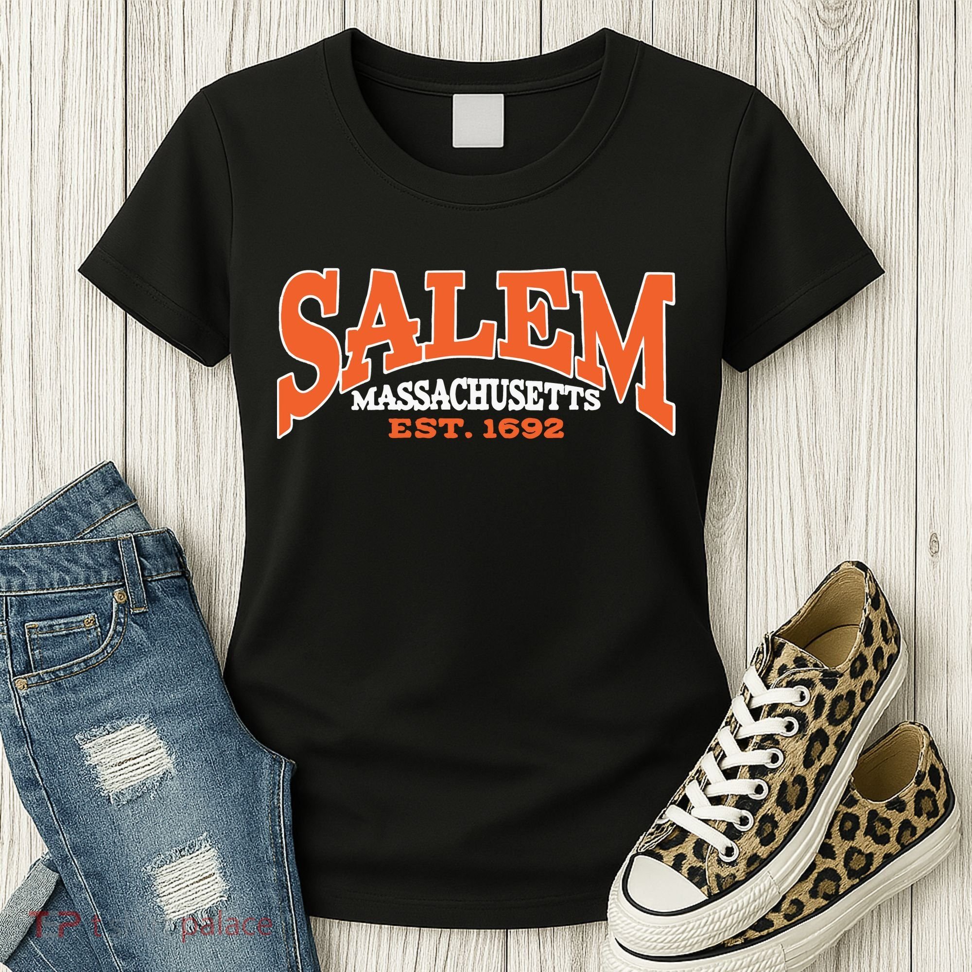 Salem Massachusetts Cute Fall Salem Est 1692 Women's T-Shirt