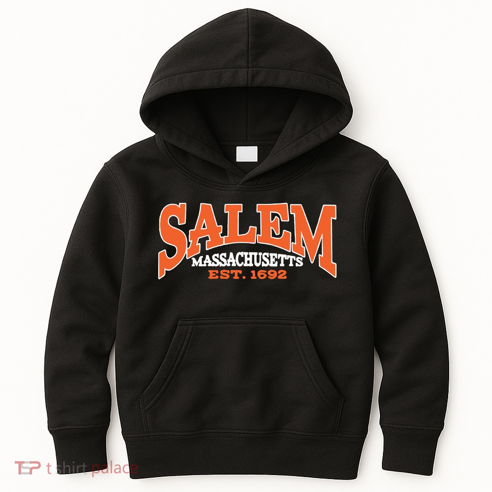 Salem Massachusetts Cute Fall Salem Est 1692 Kids Hoodie