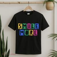 Smile More Colorful Inspiring T-Shirt thumb 2