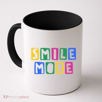 Smile More Colorful Inspiring Coffee Mug