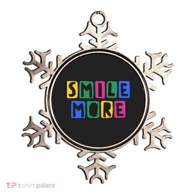 Smile More Colorful Inspiring Ornament