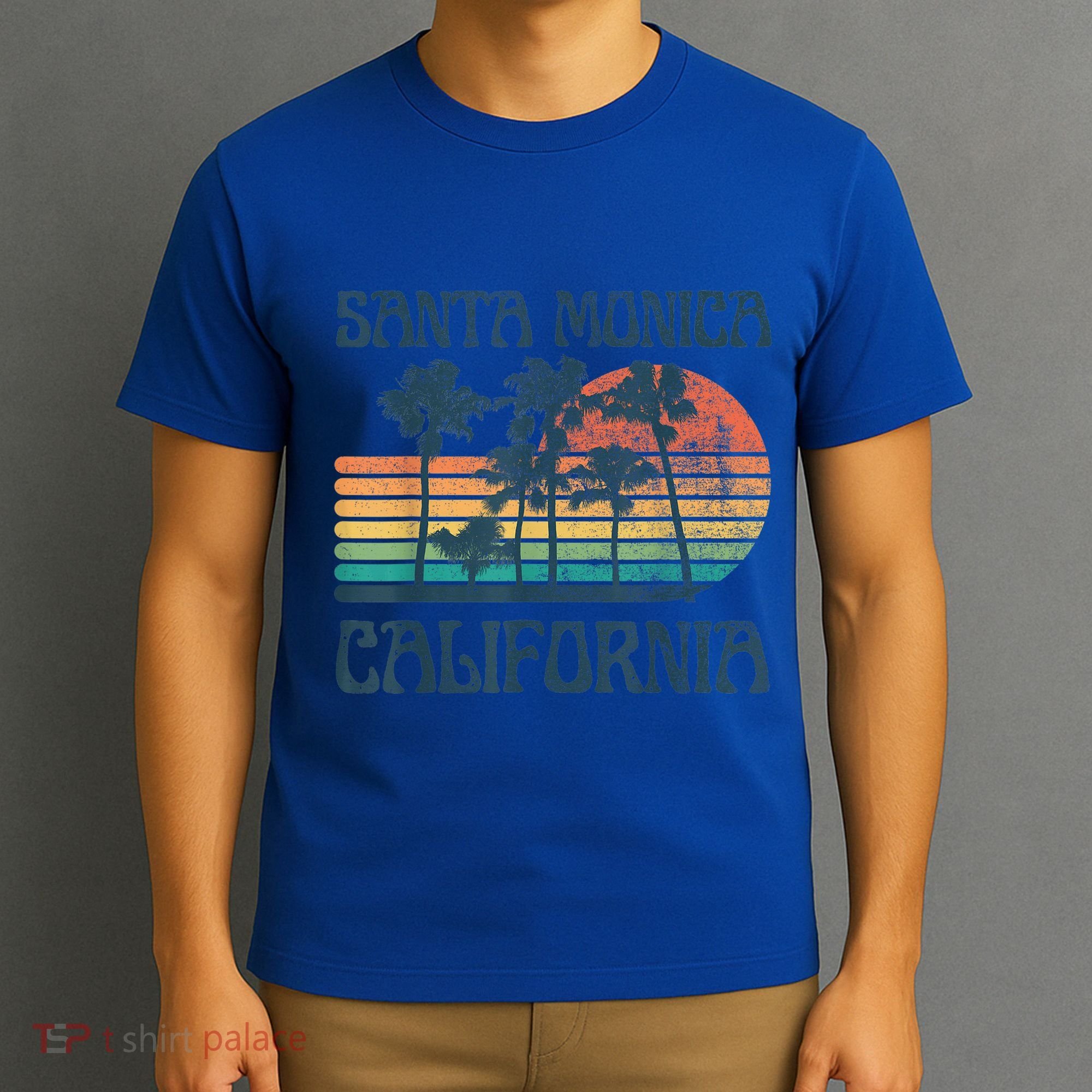Santa Monica California Beach Summer Vacation Vintage T-Shirt
