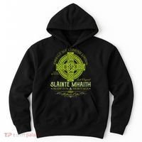 Slainte Mhaith Celtic Knot Cross Irish Original Green Hoodie thumb 0
