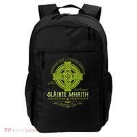 Slainte Mhaith Celtic Knot Cross Irish Original Green Backpack thumb 0