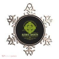 Slainte Mhaith Celtic Knot Cross Irish Original Green Ornament thumb 0