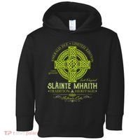 Slainte Mhaith Celtic Knot Cross Irish Original Green Toddler Hoodie thumb 0