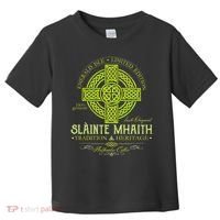 Slainte Mhaith Celtic Knot Cross Irish Original Green Toddler T-Shirt thumb 0