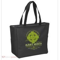 Slainte Mhaith Celtic Knot Cross Irish Original Green Tote Bag thumb 2