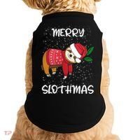Sloth Merry Christmas Sweater Santa Sloth Merry Slothmas Funny Gift Doggie Tank thumb 0