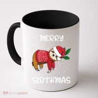 Sloth Merry Christmas Sweater Santa Sloth Merry Slothmas Funny Gift Coffee Mug thumb 0