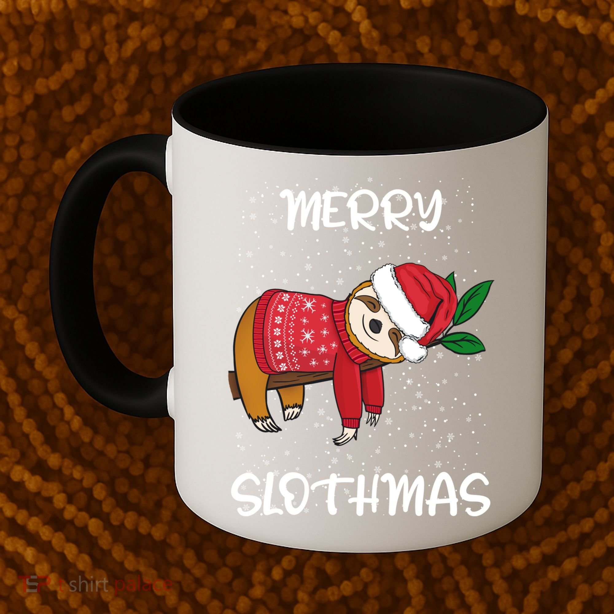 Sloth Merry Christmas Sweater Santa Sloth Merry Slothmas Funny Gift Coffee Mug