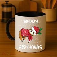 Sloth Merry Christmas Sweater Santa Sloth Merry Slothmas Funny Gift Coffee Mug thumb 4