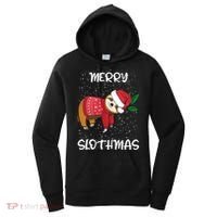 Sloth Merry Christmas Sweater Santa Sloth Merry Slothmas Funny Gift Women's Hoodie thumb 0