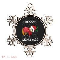 Sloth Merry Christmas Sweater Santa Sloth Merry Slothmas Funny Gift Ornament thumb 0