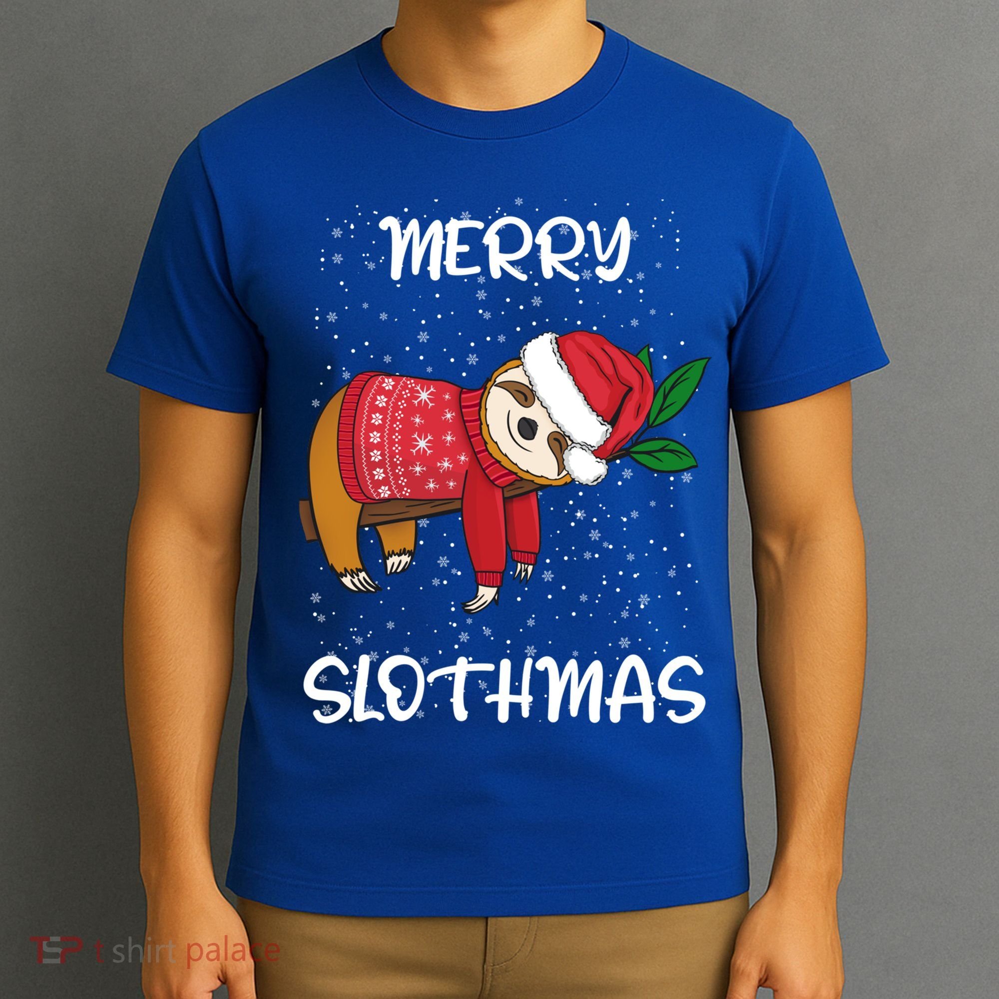 Sloth Merry Christmas Sweater Santa Sloth Merry Slothmas Funny Gift T-Shirt