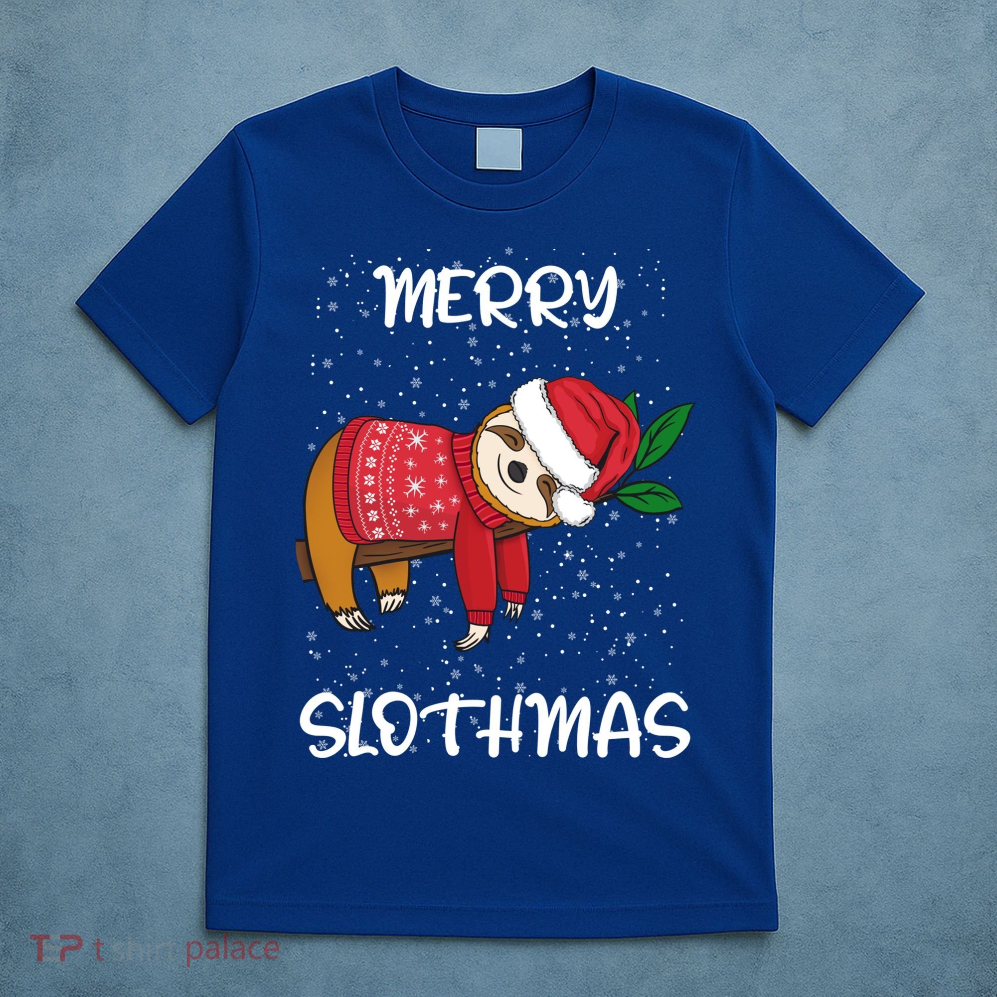 Sloth Merry Christmas Sweater Santa Sloth Merry Slothmas Funny Gift T-Shirt