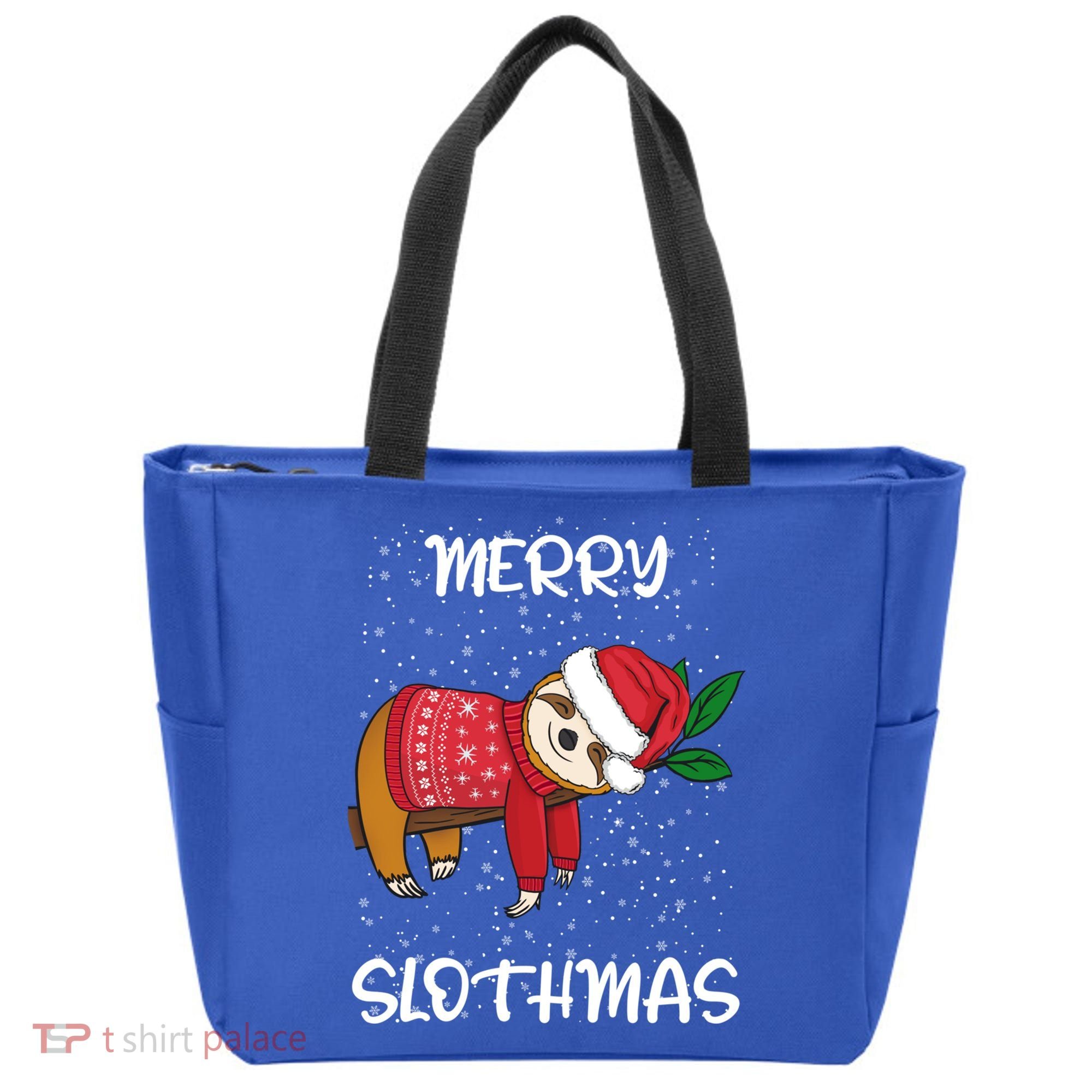 Sloth Merry Christmas Sweater Santa Sloth Merry Slothmas Funny Gift Tote Bag