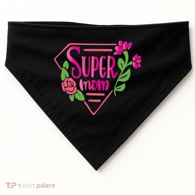 Super Mom Cute Gift USA-Made Doggie Bandana