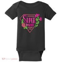 Super Mom Cute Gift Baby Bodysuit thumb 0