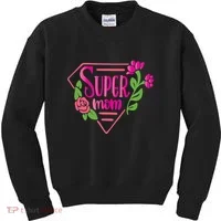 Super Mom Cute Gift Kids Sweatshirt thumb 0