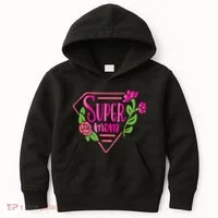 Super Mom Cute Gift Kids Hoodie thumb 0
