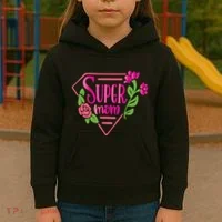 Super Mom Cute Gift Kids Hoodie thumb 3