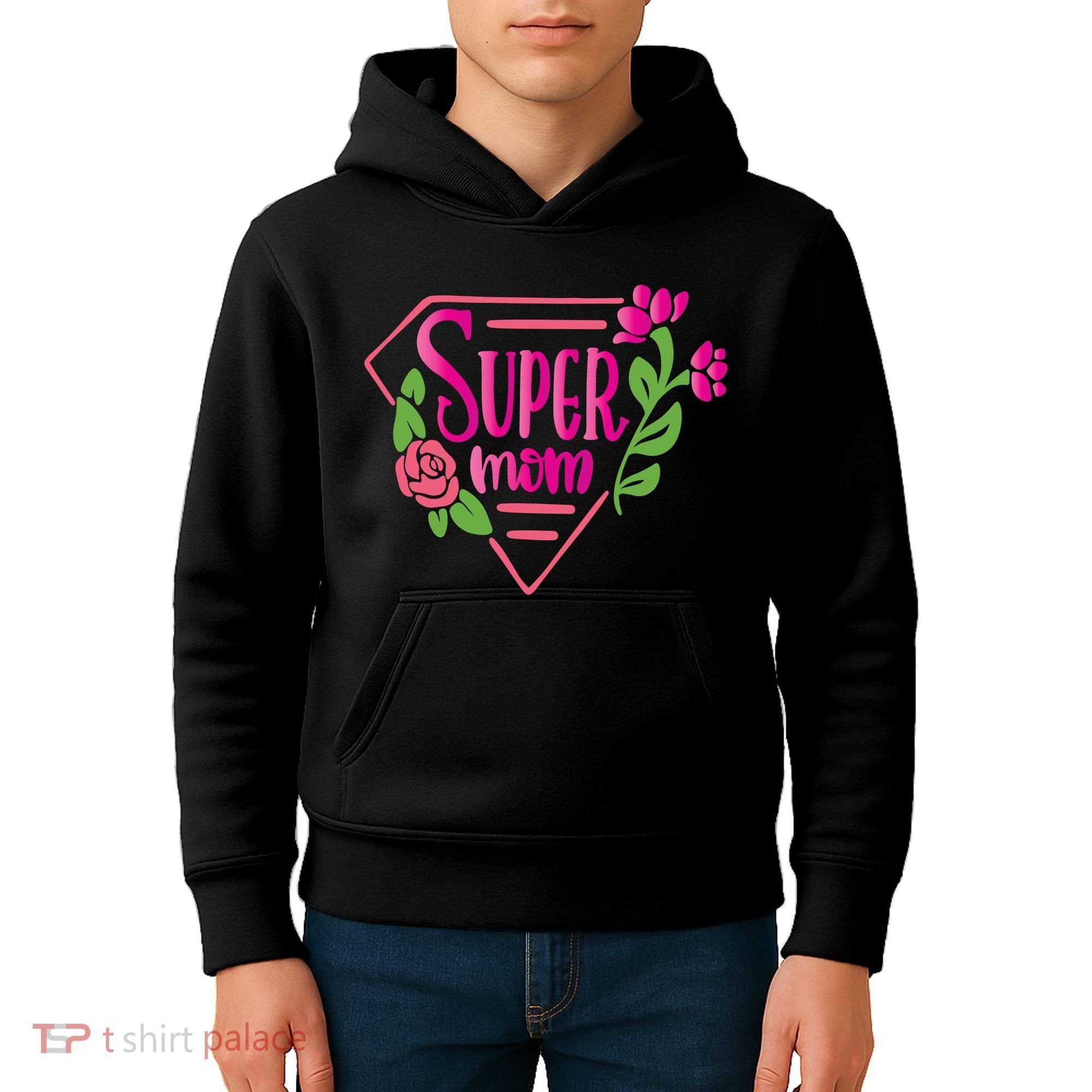 Super Mom Cute Gift Kids Hoodie