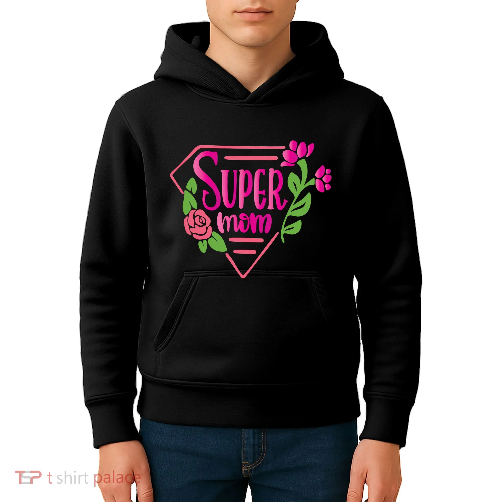 Super Mom Cute Gift Kids Hoodie