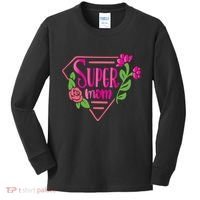Super Mom Cute Gift Kids Long Sleeve Shirt thumb 0