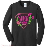 Super Mom Cute Gift Kids Long Sleeve Shirt thumb 0