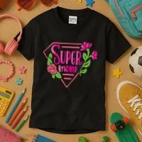 Super Mom Cute Gift Kids T-Shirt thumb 3