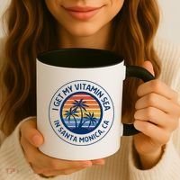 Santa Monica Ca Fun Santa Monica Vacation Santa Monica Pier Great Gift Coffee Mug thumb 3