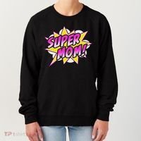 Super Mom Comic Book Superhero Mother's Day Women's Sweatshirt thumb 0