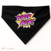 Super Mom Comic Book Superhero Mother's Day USA-Made Doggie Bandana thumb 0