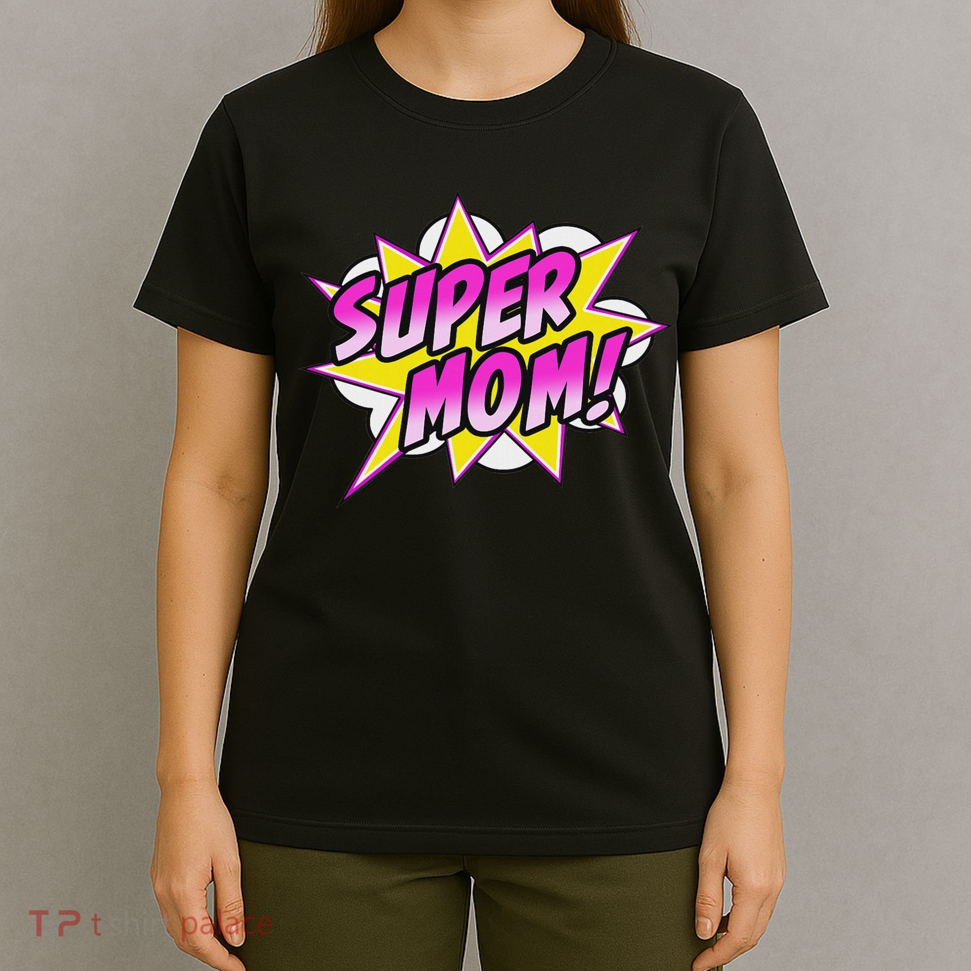Super Mom Comic Book Superhero Mother's Day T-Shirt