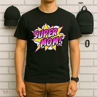 Super Mom Comic Book Superhero Mother's Day T-Shirt thumb 6